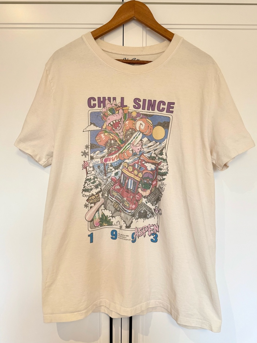 Brandy Melville John Galt Aspen Graphic Tee One Size